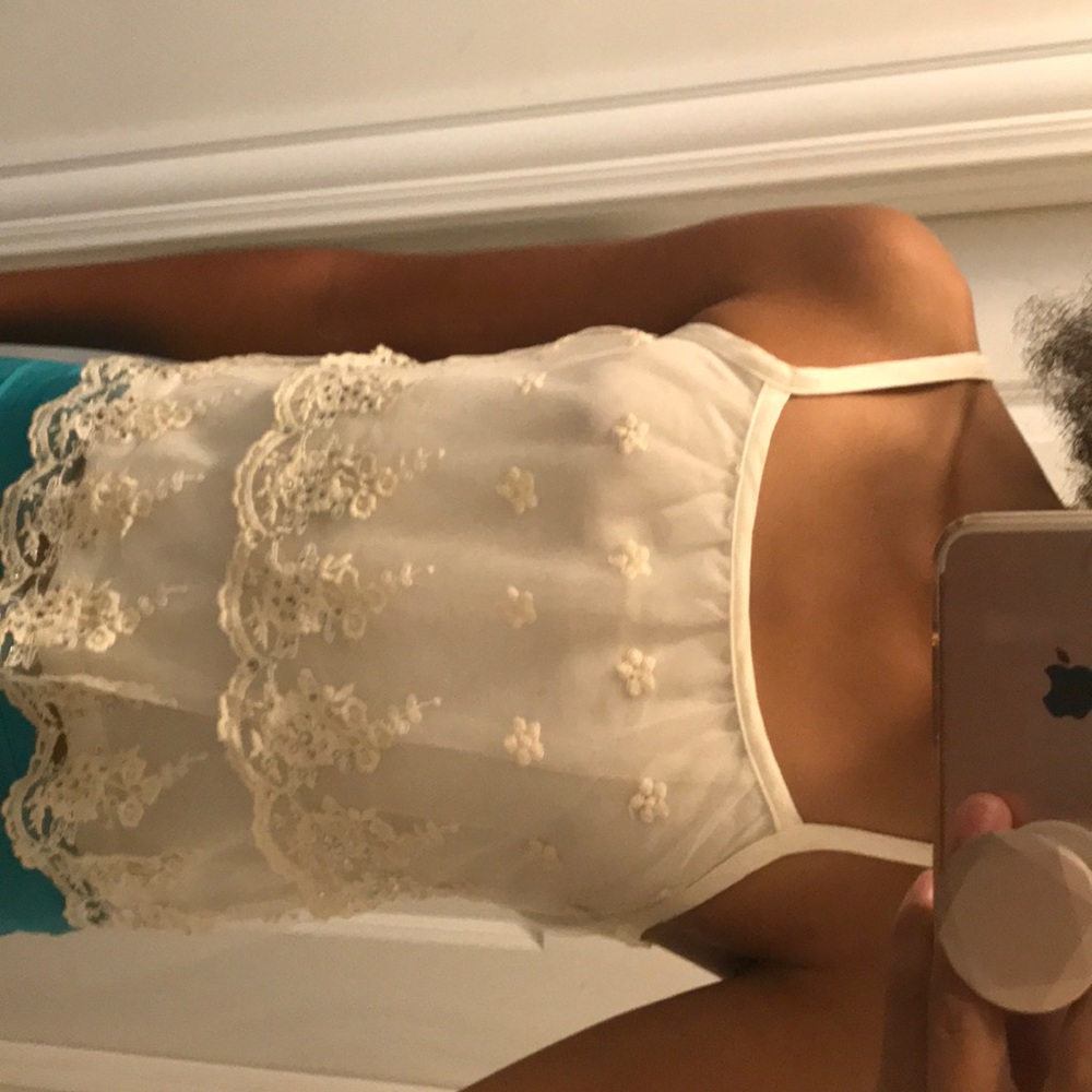 Justice Cream white top.